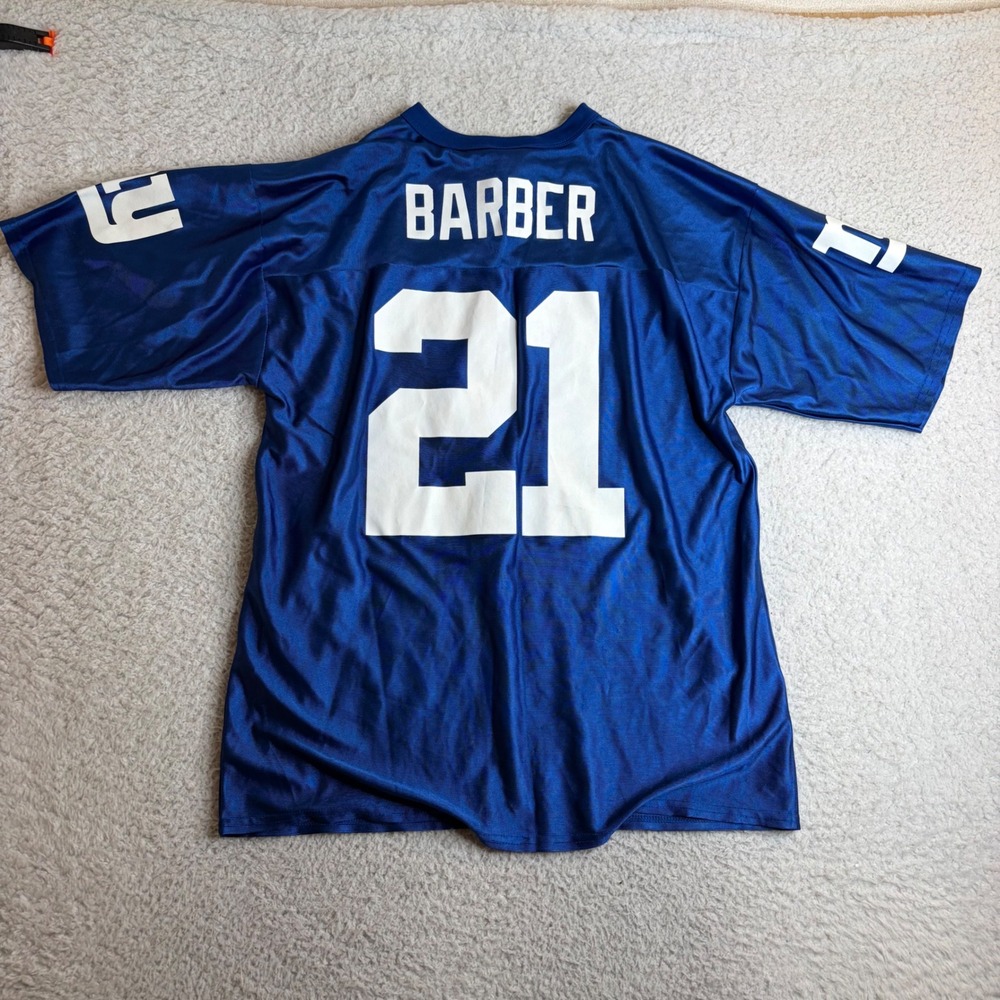 Vintage NFL Players New York Giants Tiki Barber 21 Jersey Blue Large